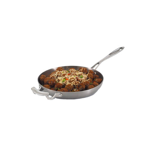 Vollrath 49413 Miramar Saute, 2-1/4 Quart, 10-1/4" Dia., 1-7/8" H, Stainless Steel & Aluminum