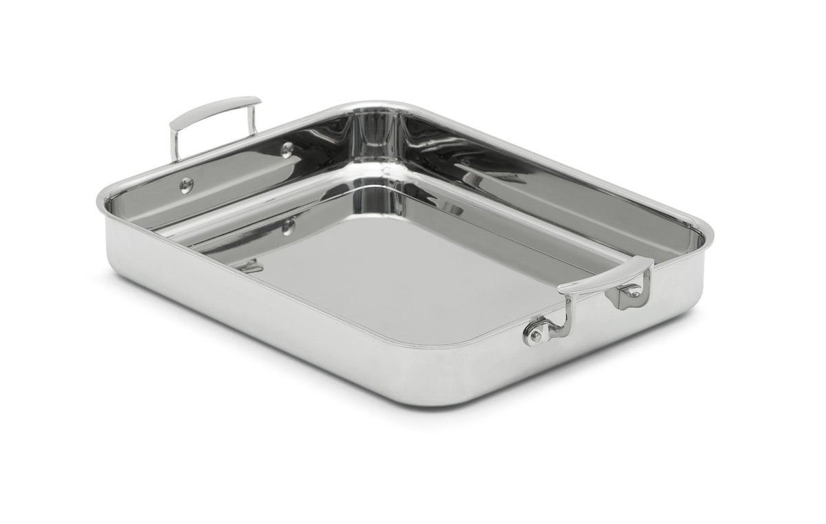 Vollrath 49433W Miramar Food Pan, 4.6 Qt, Rectangular, 3-Ply, Induction Ready, Stainless Steel