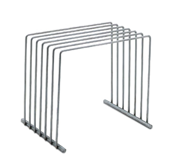 Vollrath 52100 Cutting Board Rack, 8" L x 10" W x 9" H, Stainless Steel, Holds 6 Boards, Made in USA