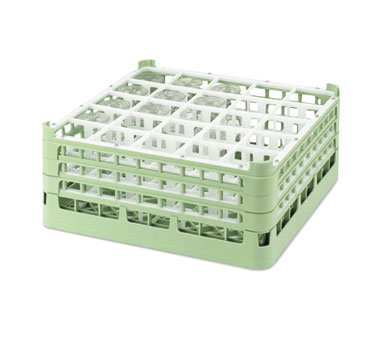 Vollrath 5268410 Dishwasher Rack, Full-Size 25-Compartment Green, 19.75"W x 19.75"D x 4.13"H, NSF Certified — Case of 6 pieces