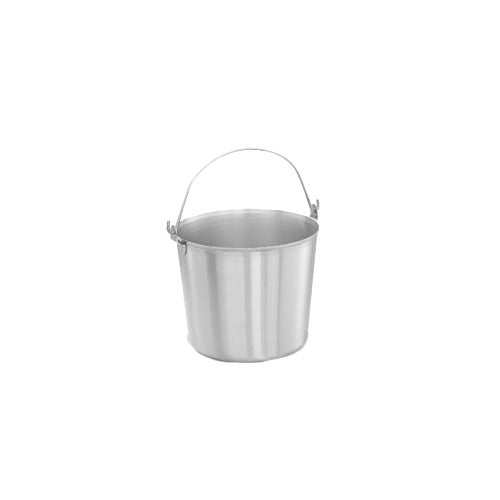 Vollrath 59120 Stainless Steel Pail, 13 Quart Utility, 11-3/8" Top Dia., 9 3/8" Height, with Handle — Case of 3 pieces
