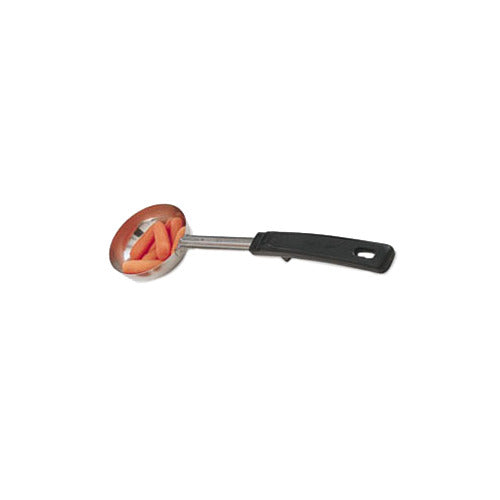 Vollrath 61157 Spoodle, 2 Oz., Solid, Stainless Steel with Black Plastic Handle, 12-1/2" Length — Case of 12 pieces