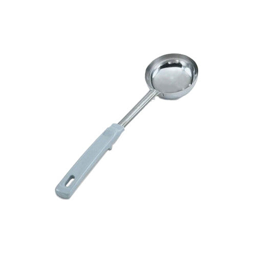 Vollrath 62172 Spoodle 4 oz Solid Stainless Steel Spoon Gray Grip ’N Serv Handle, 13-1/2" Length — Case of 12 pieces