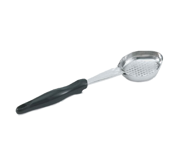 Vollrath 6422420 Spoodle Perforated 4 Oz Stainless Spoon, Black Nylon Handle, 13-13/16" x 3-11/16" — Case of 12 pieces