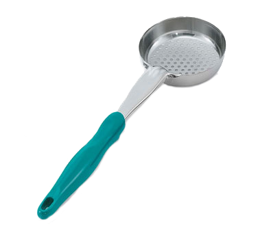 Vollrath 6432655 Spoodle Portion Control Spoon, 6 oz Stainless Steel, Teal Nylon Handle, 13""" — Case of 12 pieces