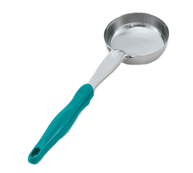 Vollrath 6433655 Spoodle Portion Spoon, 6 Oz Stainless Steel, Teal Nylon Handle, Heat-Resistant 450°F — Case of 12 pieces