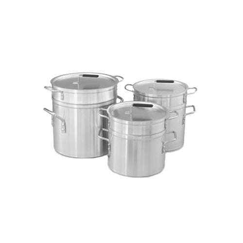 Vollrath 67711 Double Boiler, 12 Quart Aluminum, Complete with 11 Quart Inset, NSF Certified