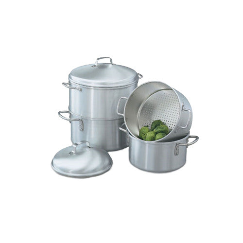 Vollrath 68123 All Purpose Rice/Vegetable Steamer, 5 Quart, Aluminum, 3/32" Holes, 18 Gauge