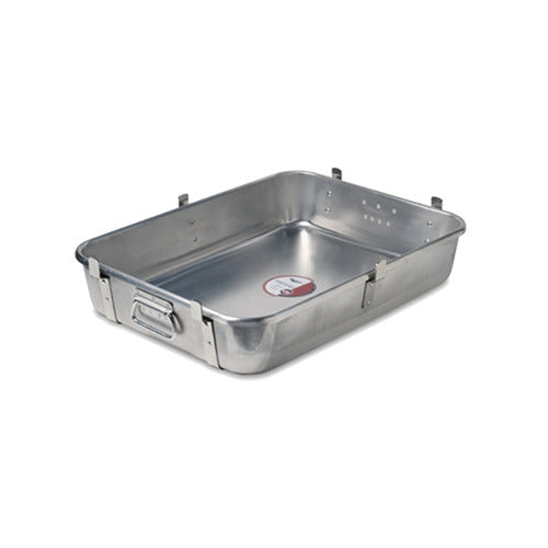 Vollrath 68362 Roasting Pan with Straps, 29-1/2 Quart, 24" x 18" x 4-3/4", 10 ga. Aluminum, NSF — Case of 2 pieces