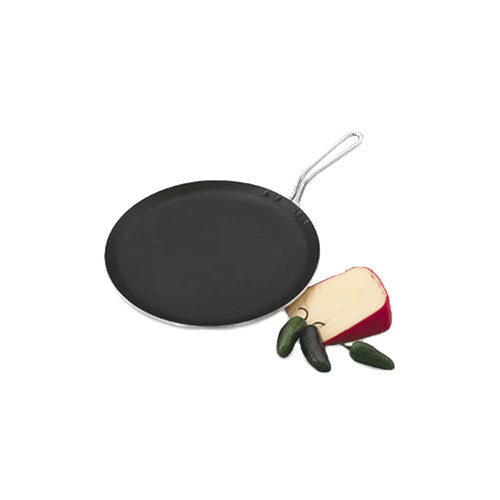 Vollrath 68530 Griddle, 12" Dia., Aluminum with SteelCoat X3 Non-Stick Coating, Riveted Handle — Case of 6 pieces