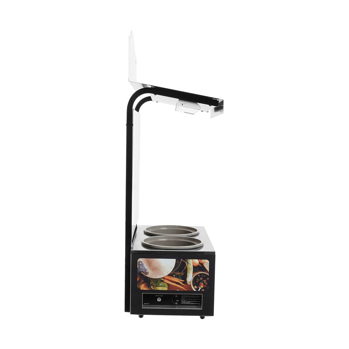 Vollrath 7203202 Cayenne Twin Well Soup Merchandiser with Menu Board