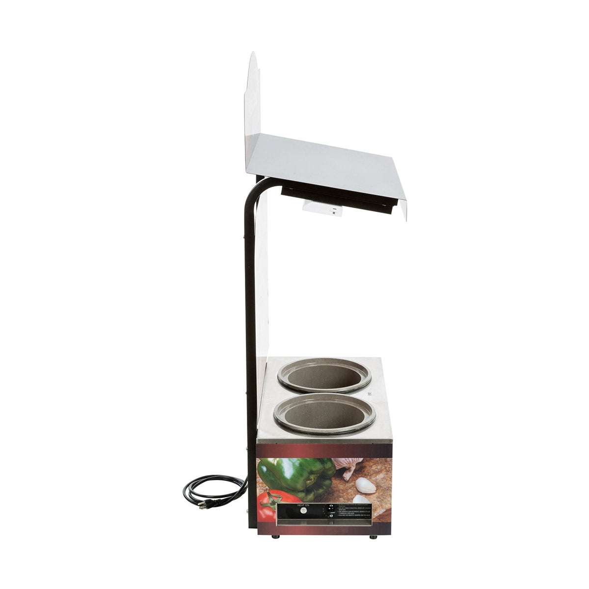Vollrath 7203203 Cayenne Twin Well Soup Merchandiser with Menu Board