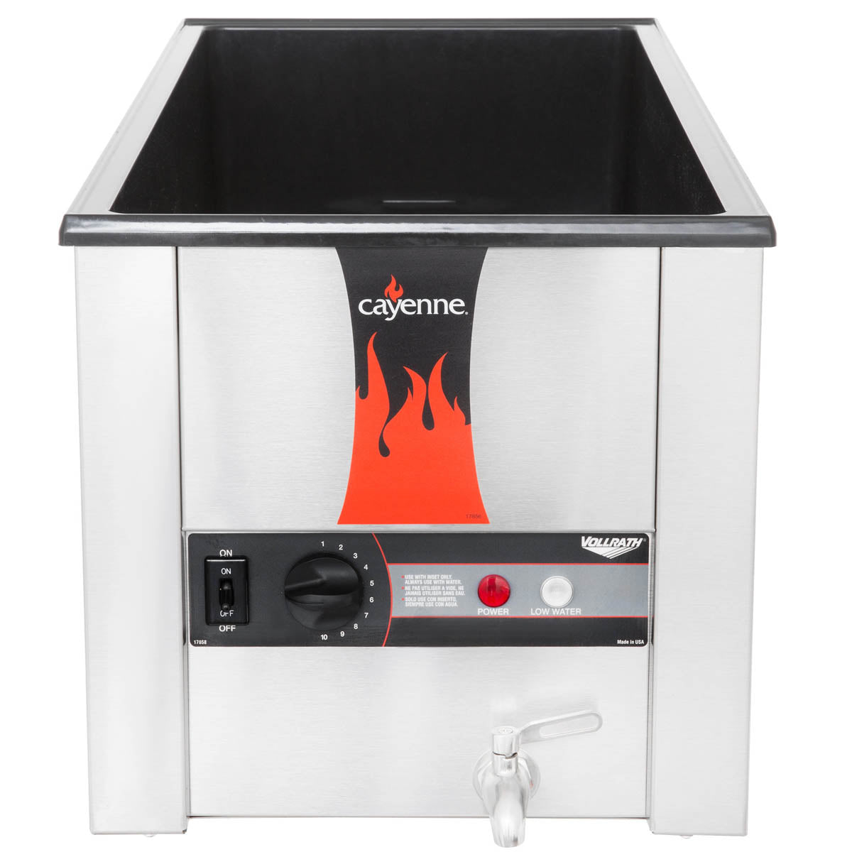 Vollrath 72051 Cayenne 4/3 Rectangular Heat 'N Serve Rethermalizer, Countertop