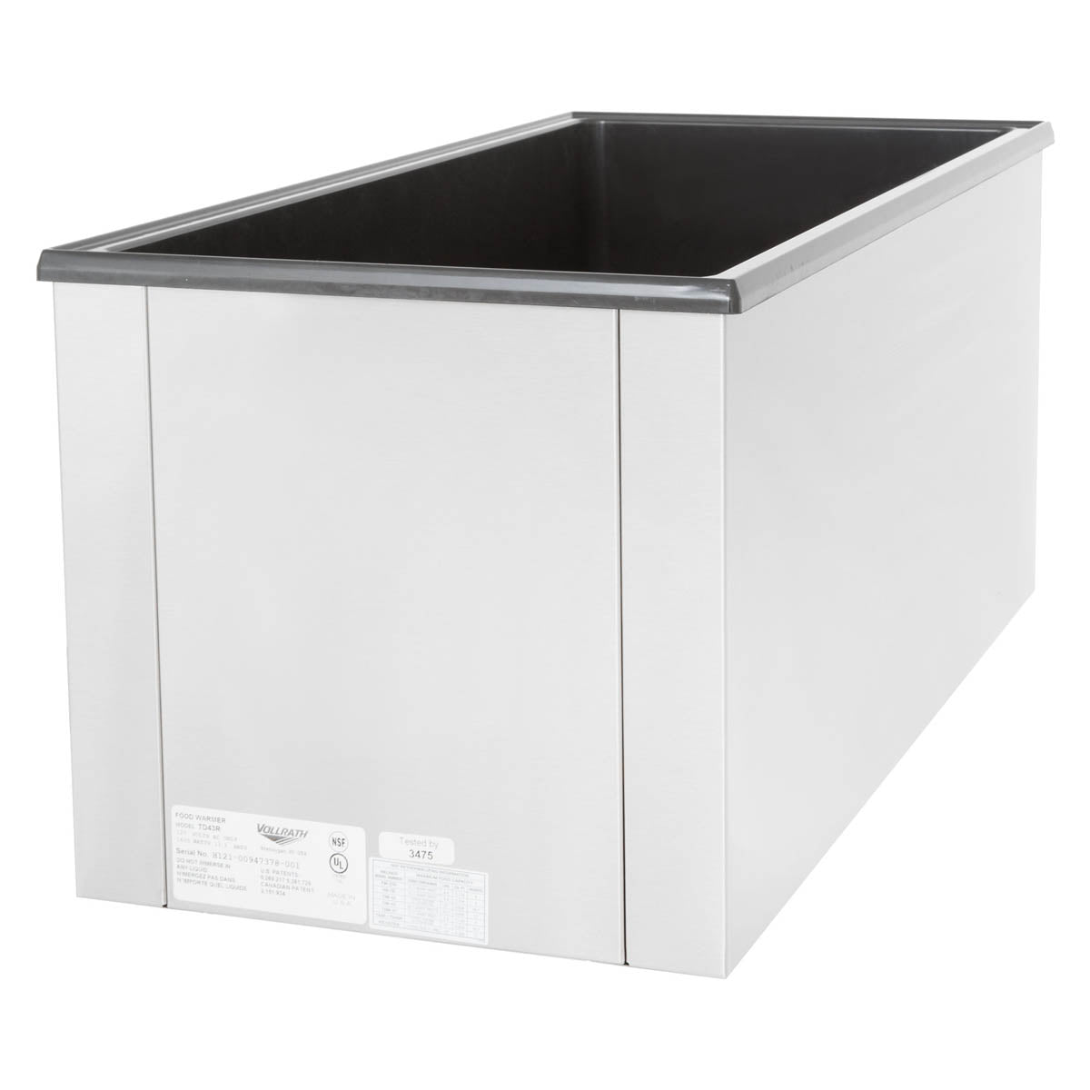 Vollrath 72051 Cayenne 4/3 Rectangular Heat 'N Serve Rethermalizer, Countertop