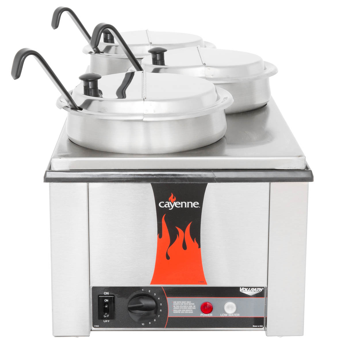 Vollrath 72788 Cayenne 4/3 Rectangular Heat 'N Serve Rethermalizer with Accessory Kit