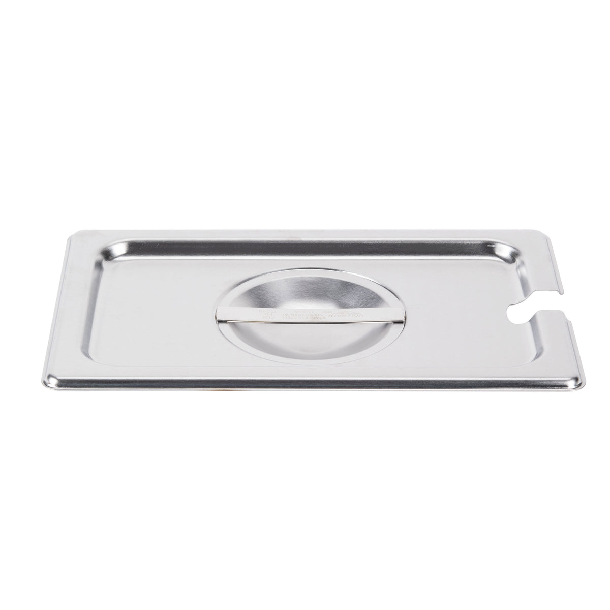 Vollrath 75240 Steam Table Pan Cover, 1/4-Size Slotted Handle, Fourth-Size Pans - Made in USA — Case of 6 pieces
