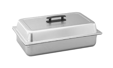 Vollrath 77200 Dome Cover, 21" L x 12-7/8" W x 3-3/4" H, Stainless Steel, Handle, Made in USA