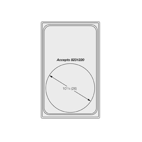 Vollrath 8240610 Miramar Template, Night Sky, Medium Round Pan, Resin, 300°F, Fits 12"x20" Wells