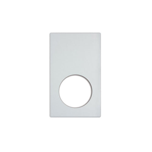 Vollrath 8240620 Miramar Template, White Stone, 1 Medium Round Decorative Pan, Plastic, 12" x 20"