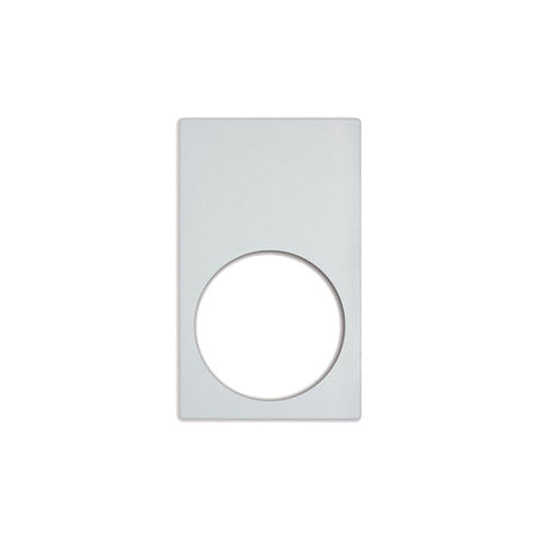Vollrath 8240720 Miramar Template, For 1 Large Round Decorative Pan, White Stone Plastic, 12" x 20"