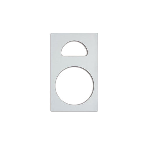 Vollrath 8241420 Miramar Template, White Stone, 2 Cutouts, Plastic, 12" x 20"
