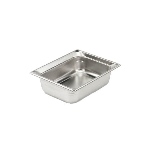 Vollrath 90222 Super Pan 3 1/2 GN Food Pan, 2-1/2" Deep, 4 Qt, 22 Gauge Stainless Steel — Case of 6 pieces