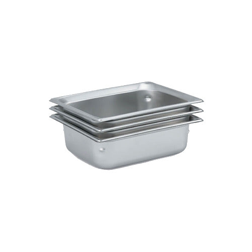 Vollrath 90242 Super Pan 3 1/2 GN Food Pan, 4" Deep, 6.6 Qt, 22 Gauge Stainless Steel — Case of 6 pieces