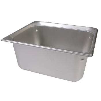 Vollrath 90262 Super Pan 3 1/2 GN Food Pan, 6" Deep, 9.4 Qt, 22-Gauge Stainless Steel, Made in USA — Case of 6 pieces