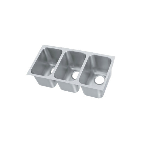 Vollrath 9103-1 Weld-In / Undermount Sink, Three Compartment