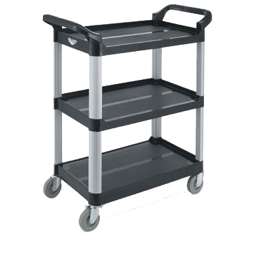 Vollrath 97006 Plastic Cart, Black Multi-Purpose, 300 Lb, Caster Capacity