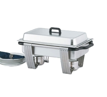 Vollrath 99860 Dakota Chafer, 9-Quart 18/8 Rectangular, 2-1/2" Food Pan, Water Pan & Dome Cover