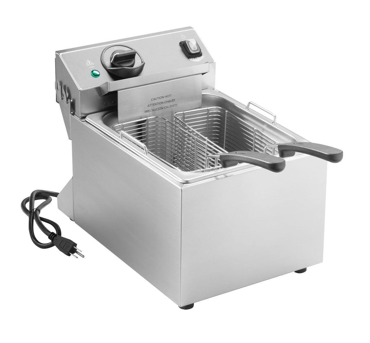 Vollrath CF2-1800-C Full Pot Countertop Electric Fryer w/ 10 lbs Capacity, 2 Small Baskets