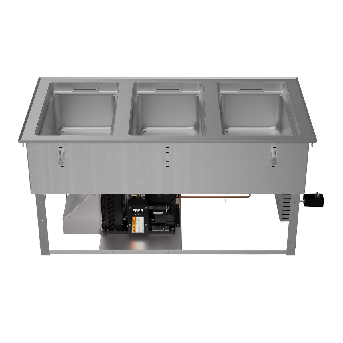 Vollrath FC-HCF-03208 Hot/Cold/Frozen Food Well Unit, Drop-In, 3-Well