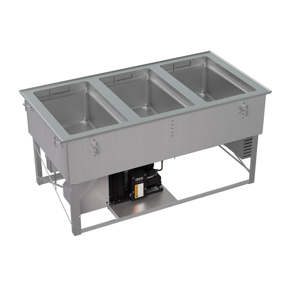 Vollrath FC-HCF-03208 Hot/Cold/Frozen Food Well Unit, Drop-In, 3-Well