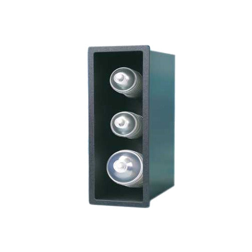 Vollrath FMDL-3V Mount Lid Holder, 3 Stack Dome Lids, 6-3/4"W x 13-1/4"D x 18-1/2"H, Black Plastic