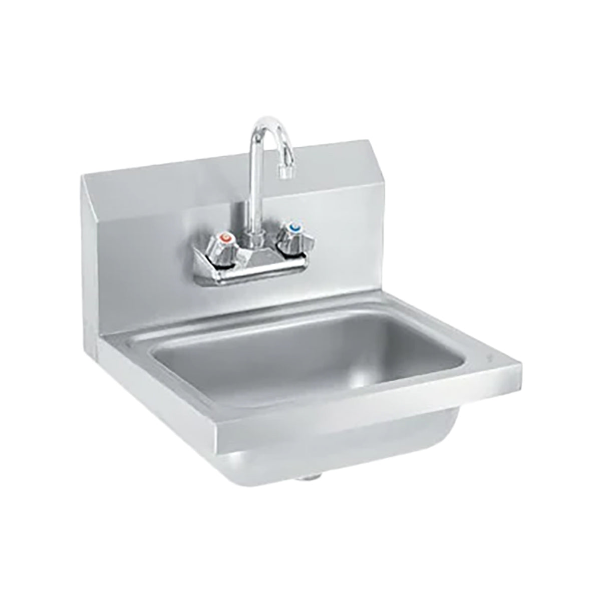 Vollrath K1410-C 17" Wall Mounted Hand Sink with Faucet & Strainer - 20 gauge