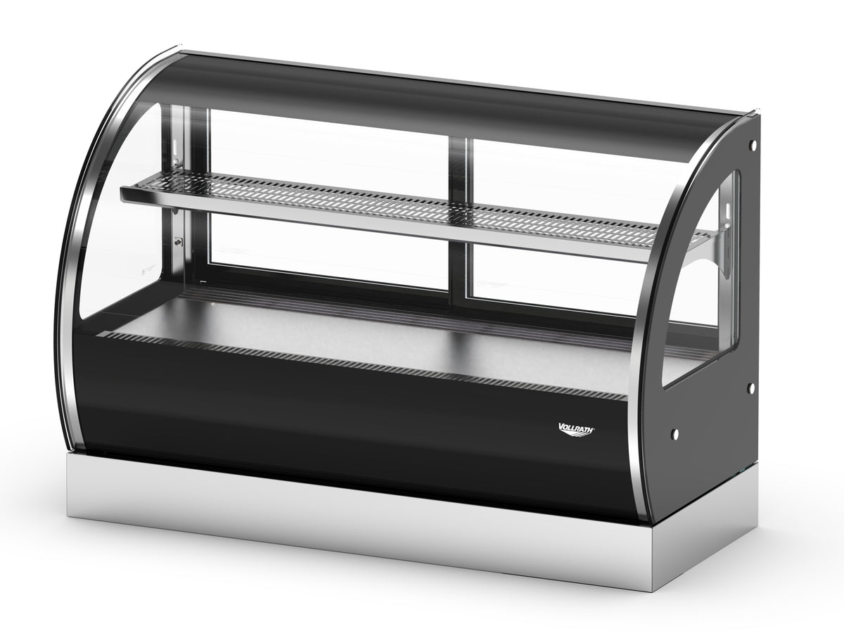Vollrath RDCCV-36 36" Full Service Countertop Refrigerated Display Case with Sliding Glass Door, 2 Shelves