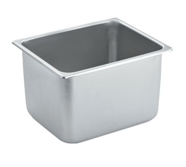 Vollrath S1318D Steam Table Pan, 1/2 Size 14-1/8 Qt, 12-3/4" x 10-3/8" x 8", 20-Gauge, NSF, USA — Case of 3 pieces