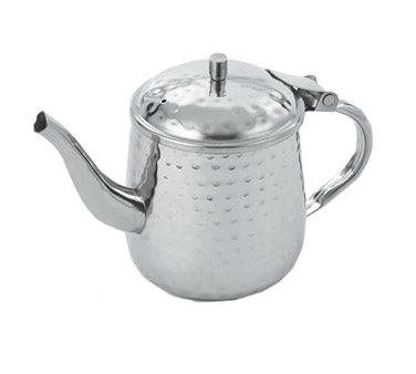 Vollrath T4710HH Server, 10 Oz., Gooseneck Type, Stainless Steel, Hollow Handle, Hand-Hammered Cover — Case of 12 pieces