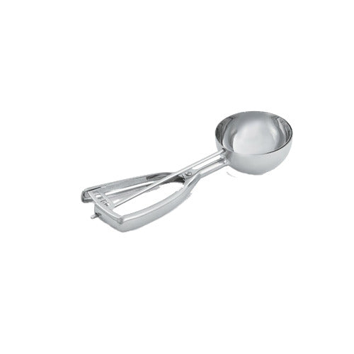 Vollrath T7206 Disher, Round Bowl, Size 6, 5-1/3 Oz, Stainless Steel, Squeeze Handle — Case of 12 pieces