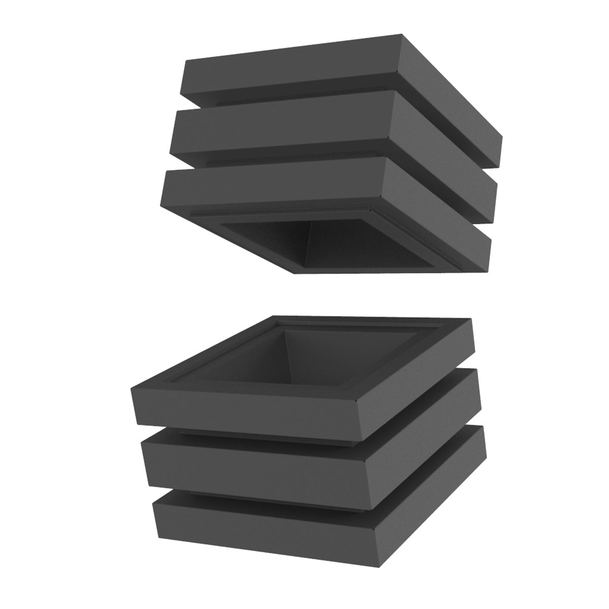 Vollrath V904600 Cubic Stackable Cube, 9-1/16" x 9-1/16" x 6-1/2", Wood, Black