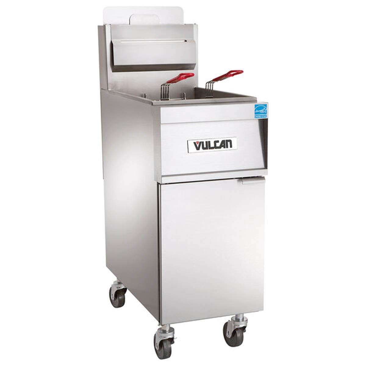 Vulcan 1TR85A 21-Inch 85-90-lb Commercial Gas Fryer — Solid State Controls, Ng Or Lp