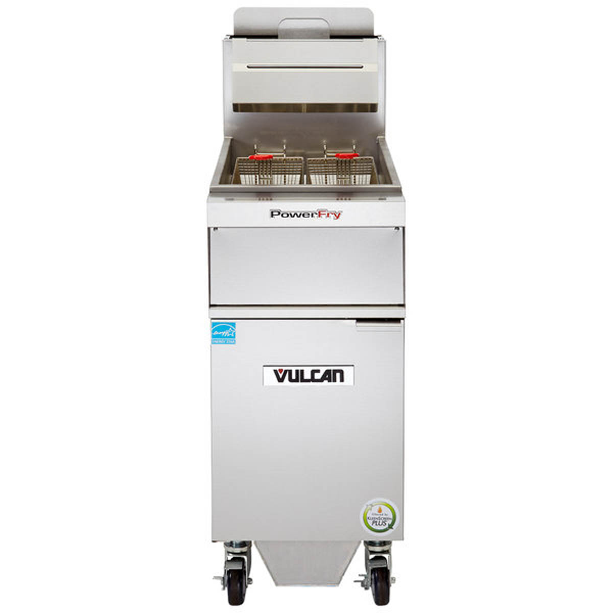 Vulcan 1VK45AF 15.5-Inch 45-50-lb Commercial Gas Fryer — Solid State Controls, Ng Or Lp