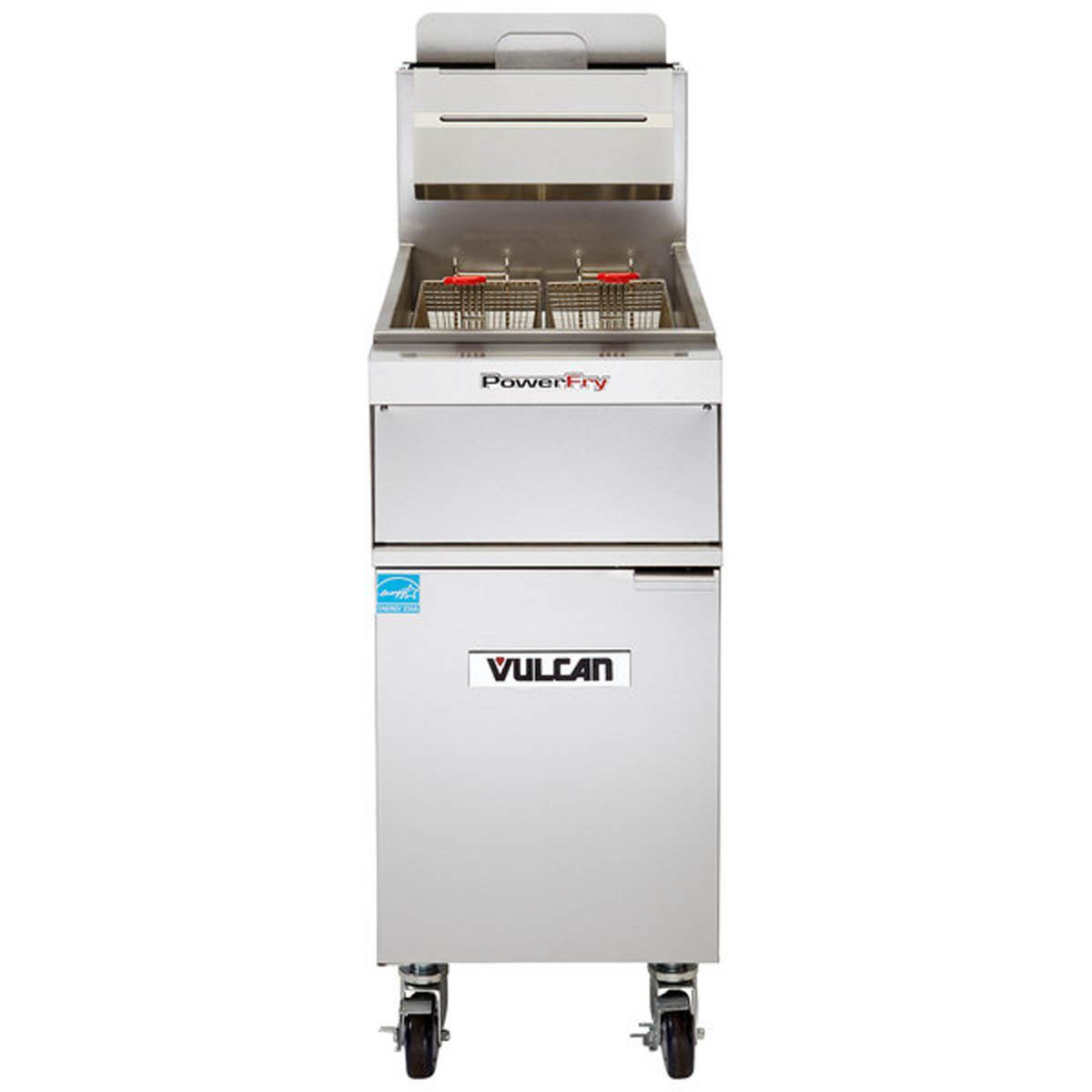 Vulcan 1VK85A 21-Inch 85-90-lb Commercial Gas Fryer — Solid State Controls, Ng Or Lp