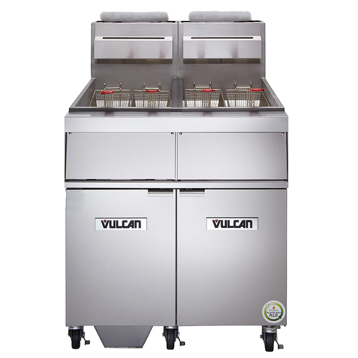 Vulcan 2GR65MF 42-Inch 130-lb Commercial Gas Fryer — Millivolt Controls, Ng Or Lp