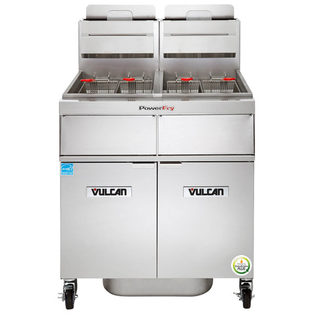 Vulcan 2TR85AF 42-Inch 170-lb Commercial Gas Fryer — Solid State Controls, Ng Or Lp
