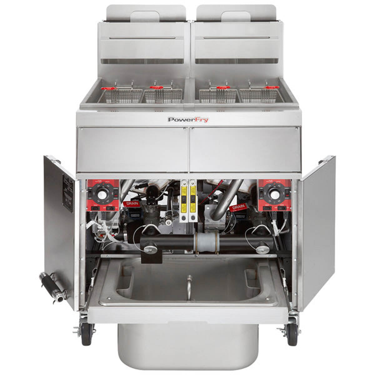 Vulcan 2TR85AF 42-Inch 170-lb Commercial Gas Fryer — Solid State Controls, Ng Or Lp