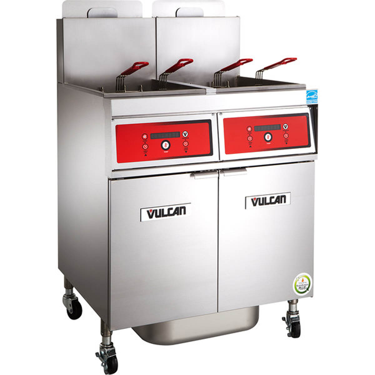 Vulcan 2VK65DF 42-Inch 130-lb Commercial Gas Fryer — Digital Controls, Ng Or Lp