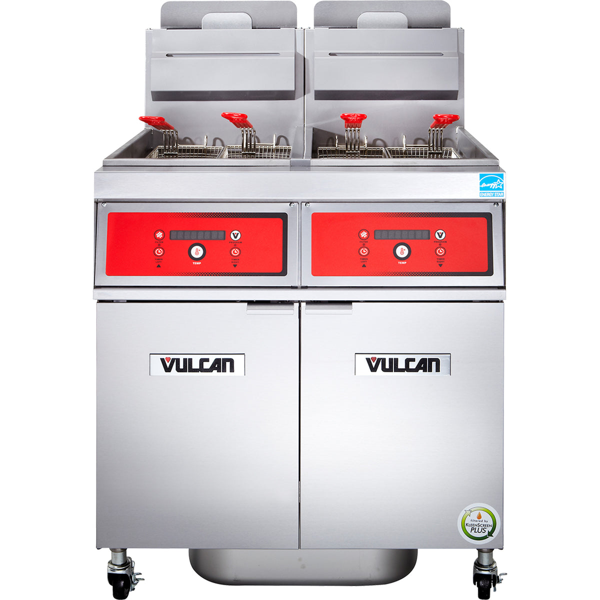 Vulcan 2VK65DF 42-Inch 130-lb Commercial Gas Fryer — Digital Controls, Ng Or Lp