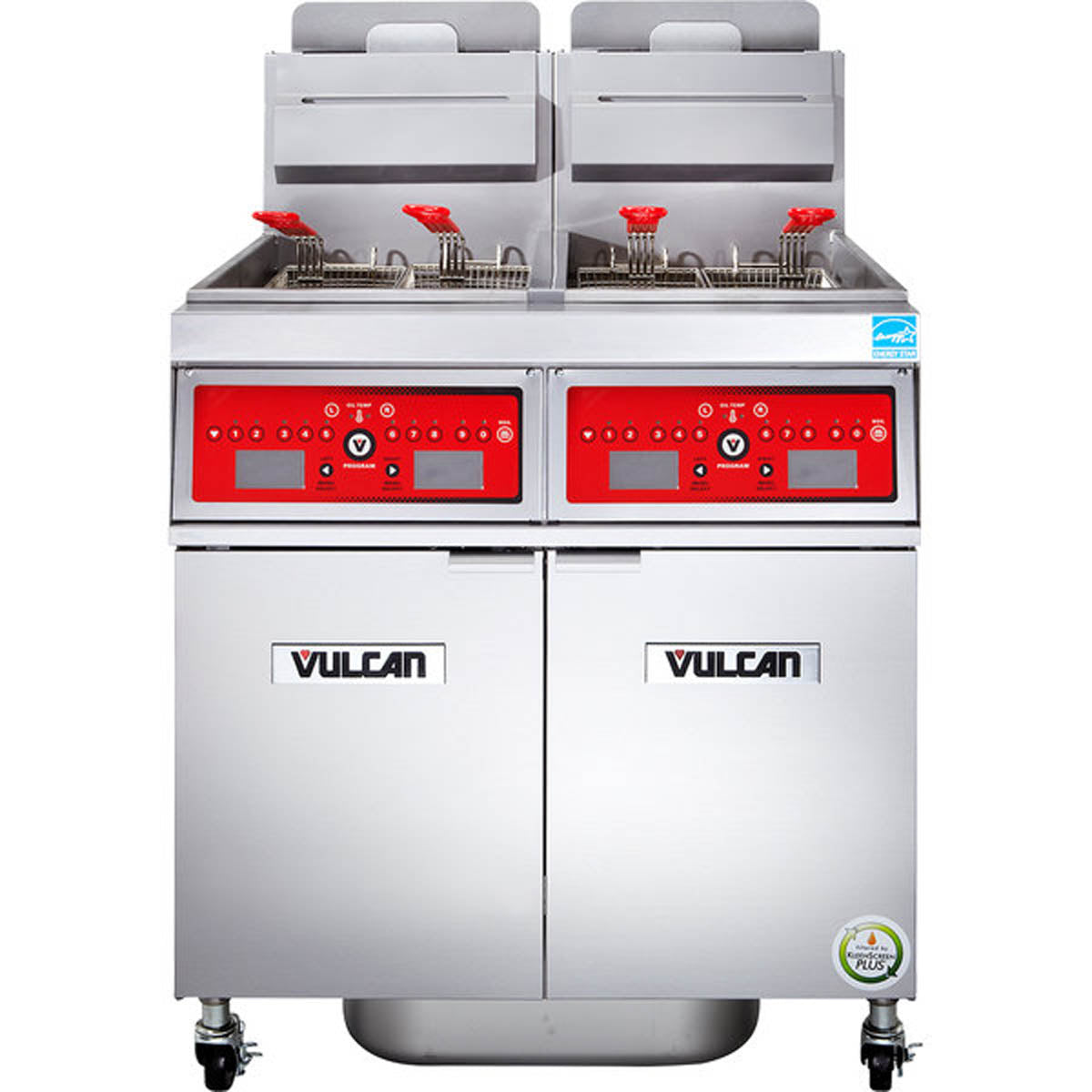 Vulcan 2VK85CF 42-Inch 170-lb Commercial Gas Fryer — Computer Controls, Ng Or Lp